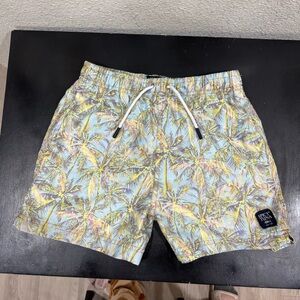 Spicy Tuna Boys’ Swimwear Trunks Tropical Print Mesh Lining Sz 10